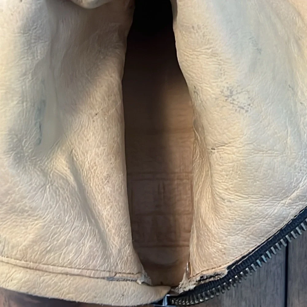 Frye Phillip Harness Tall Leather Riding Boots Gray 3476849 Womens Size 8.5 B - Picture 13 of 16